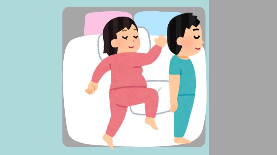 ベッドサイズ - セミダブルに2人で寝た場合 (3)